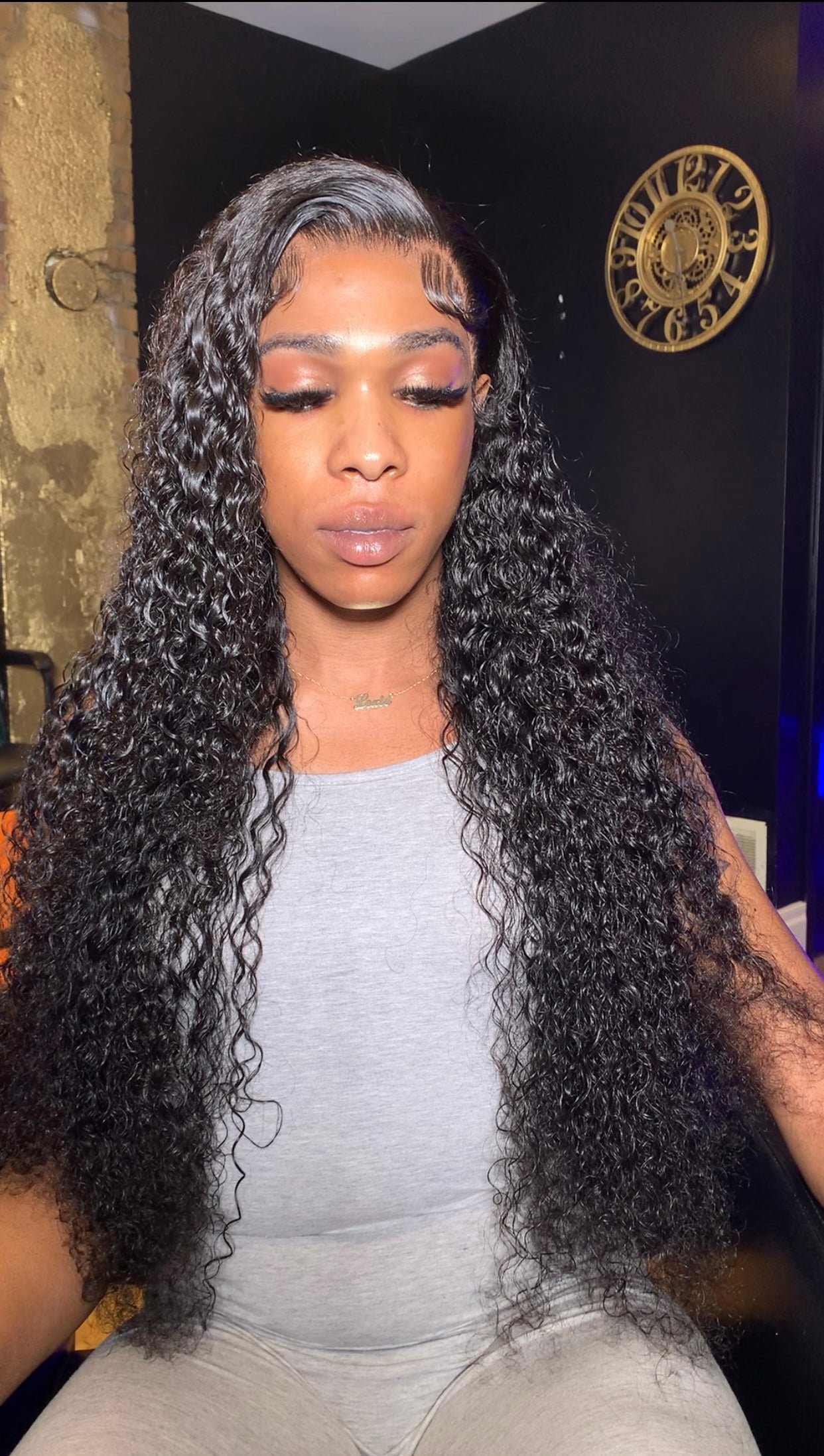 ON HAND Natural Black 13x4 Frontal Wig Shen s Head